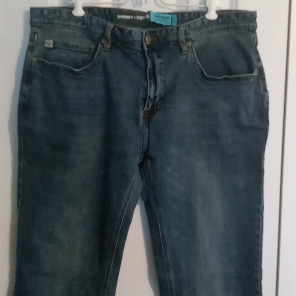Hooey Men's Straight Jeans in Dark Blue Denim - Picture 2 of 5
